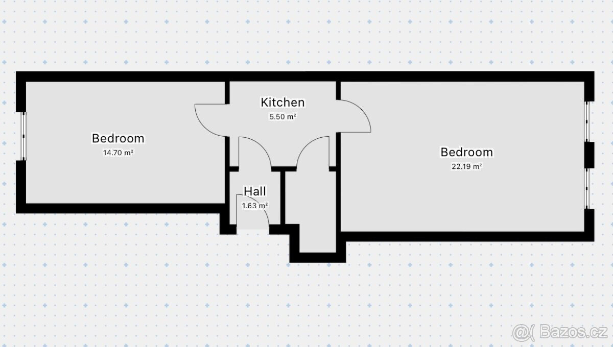 Pronájem bytu 2+1, Víta Nejedlého, Žižkov, 20000 Kč/měs, 43 - 16