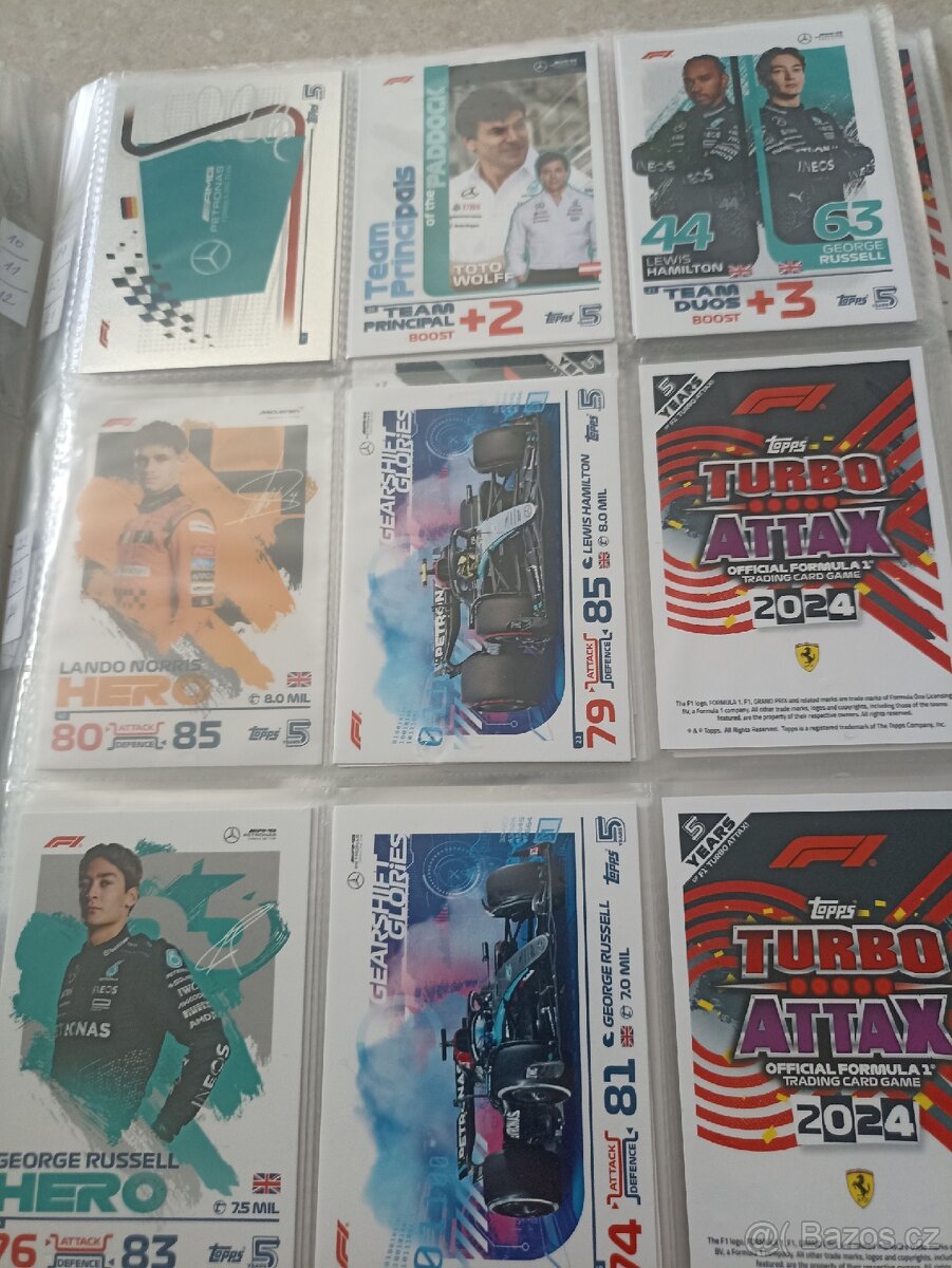 Kartičky F1 různé ročníky. - 16
