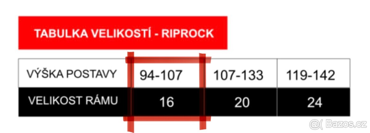 Dětské kolo Specialized Riprock 16 - 16