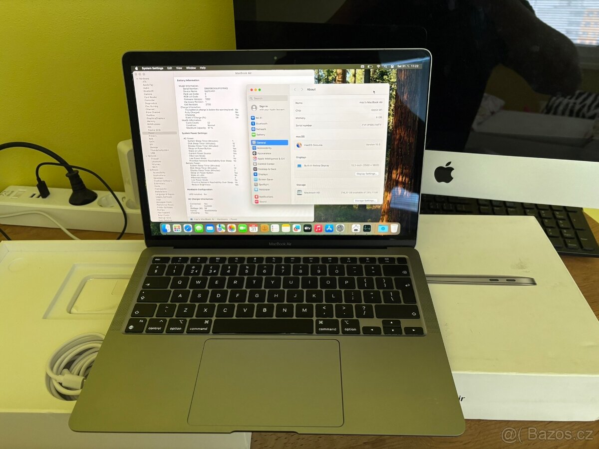 Macbook Air 13" M1 8 GB RAM | 256 SSD | TOP stav - 16