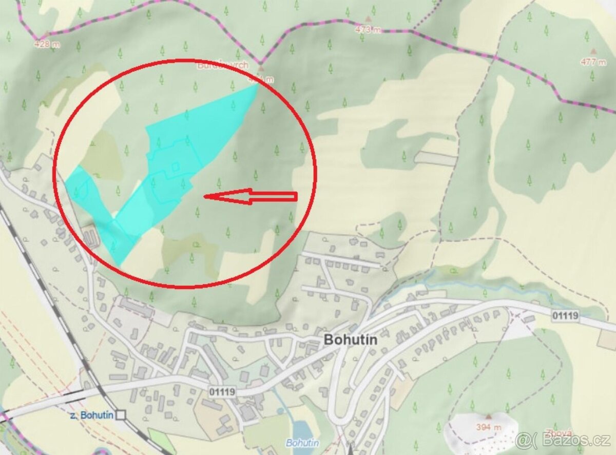 Prodám lesní pozemky v k.ú. Bohutín nad Moravou - 16