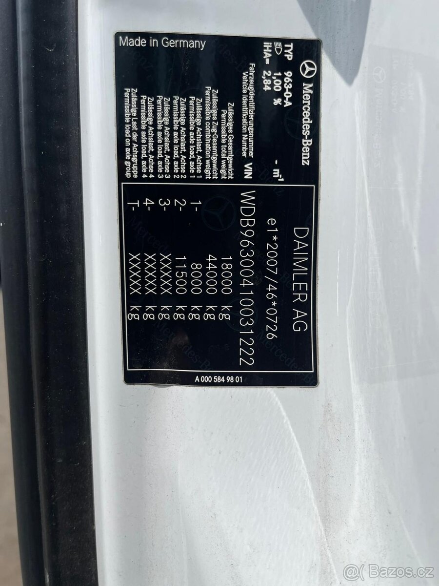 Mercedes-Benz ACTROS 1835 BDF AUTOMAT EURO VI Dhollandia DHS - 16