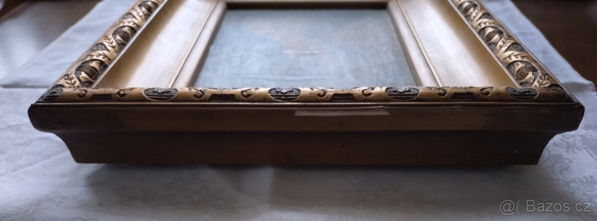 pár rámů s portréty a nálepkou Jednoty válečných slepců ČSR - 16