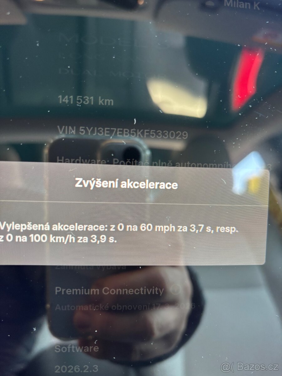 Tesla Model 3 Long Range AWD – Acceleration Boost – červená - 16