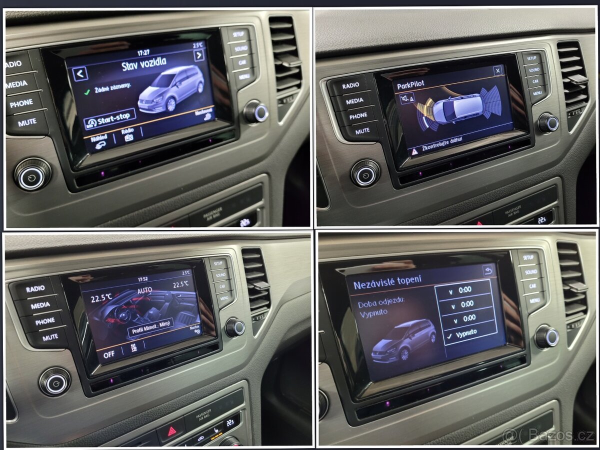 VW Golf 7 SportsVan 1.6 TDI, 81kW, DIGI KLIMA,WEBASTO, TAŽNÉ - 16