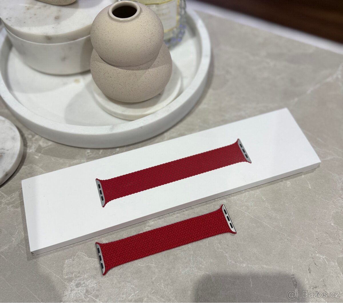 Luxusní, červený pásek na hodinky Apple Watch - 16