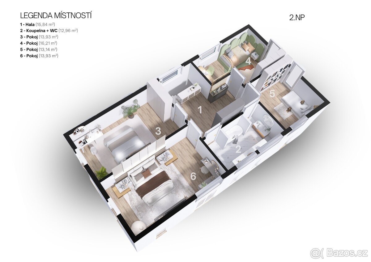 Moderní RD 6+kk, 1+kk, provozovna, zahrada 1040 m² - 16