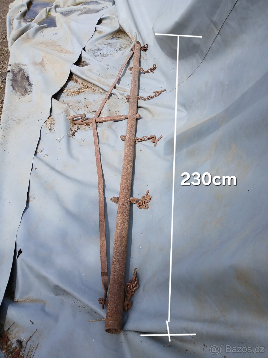 Prodám pravítko délka 2200mm,motor 5.5kw,vozíky - 16