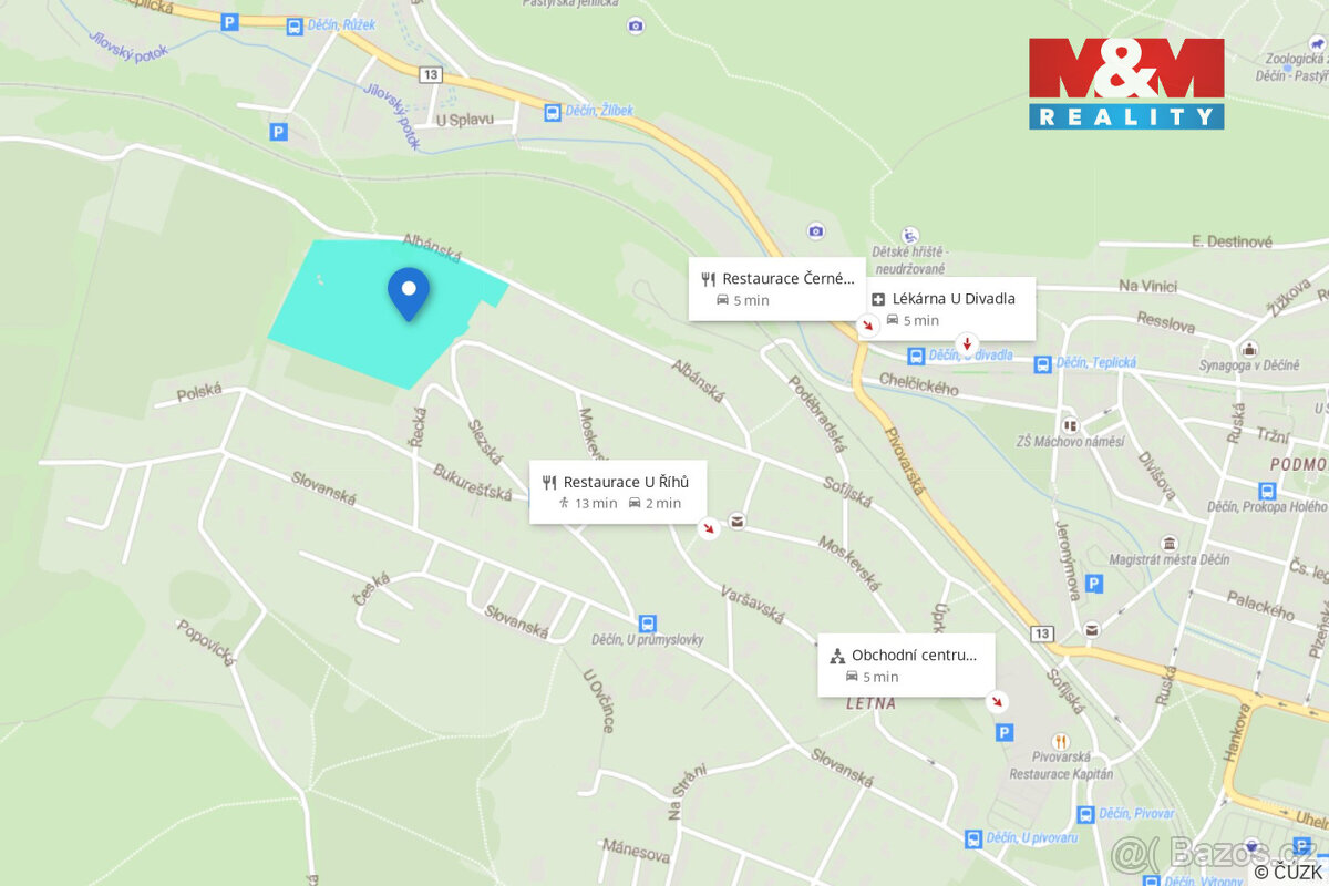 Prodej zahrady v Děčíně; Děčínu, ul. Sofijská - 16