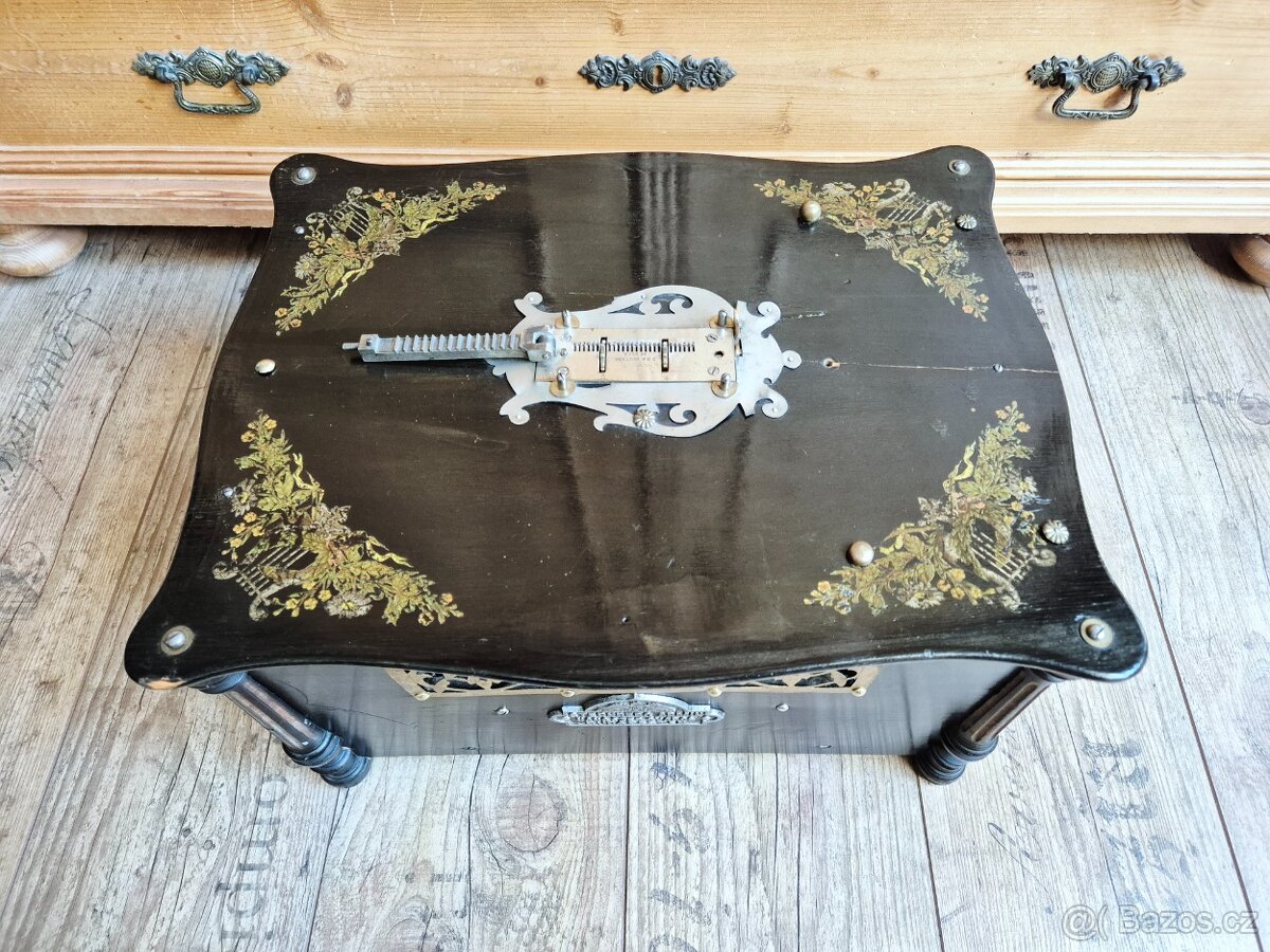 Starožitný hrací stroj, Flašinet Phoenix, 1900 - 16