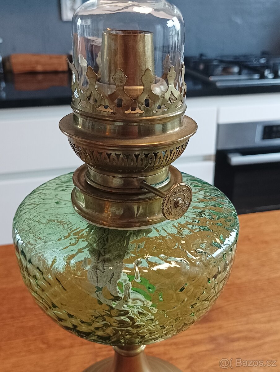 ART DECO STAROŽITNÁ PETROLEJKA BOINSOT PARIS KOLEM 1920 - 16