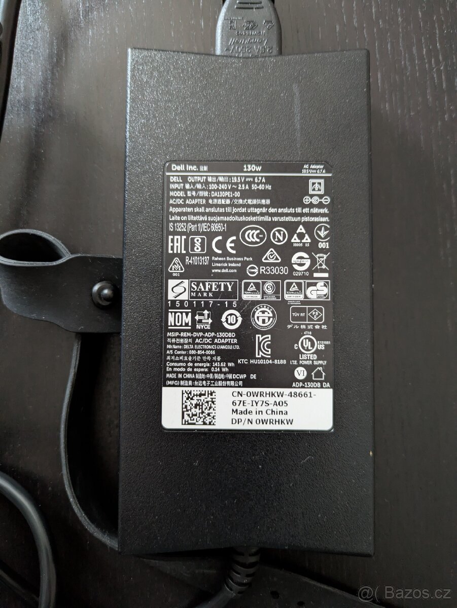 DELL Latitude 5280, Dokovací stanice K17A, Adaptér 130W - 16