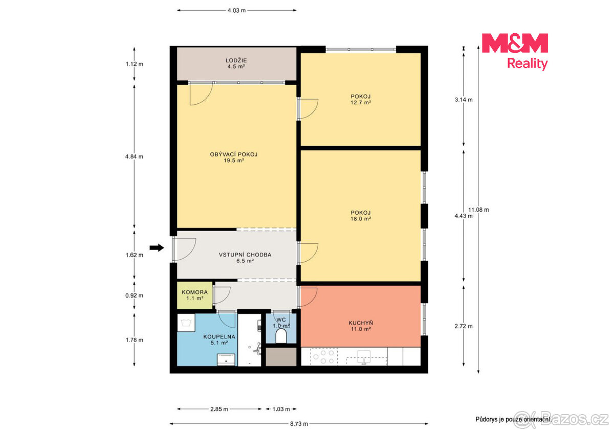 Prodej bytu 3+1, 79 m², Ostrava, ul. Norberta Frýda - 16