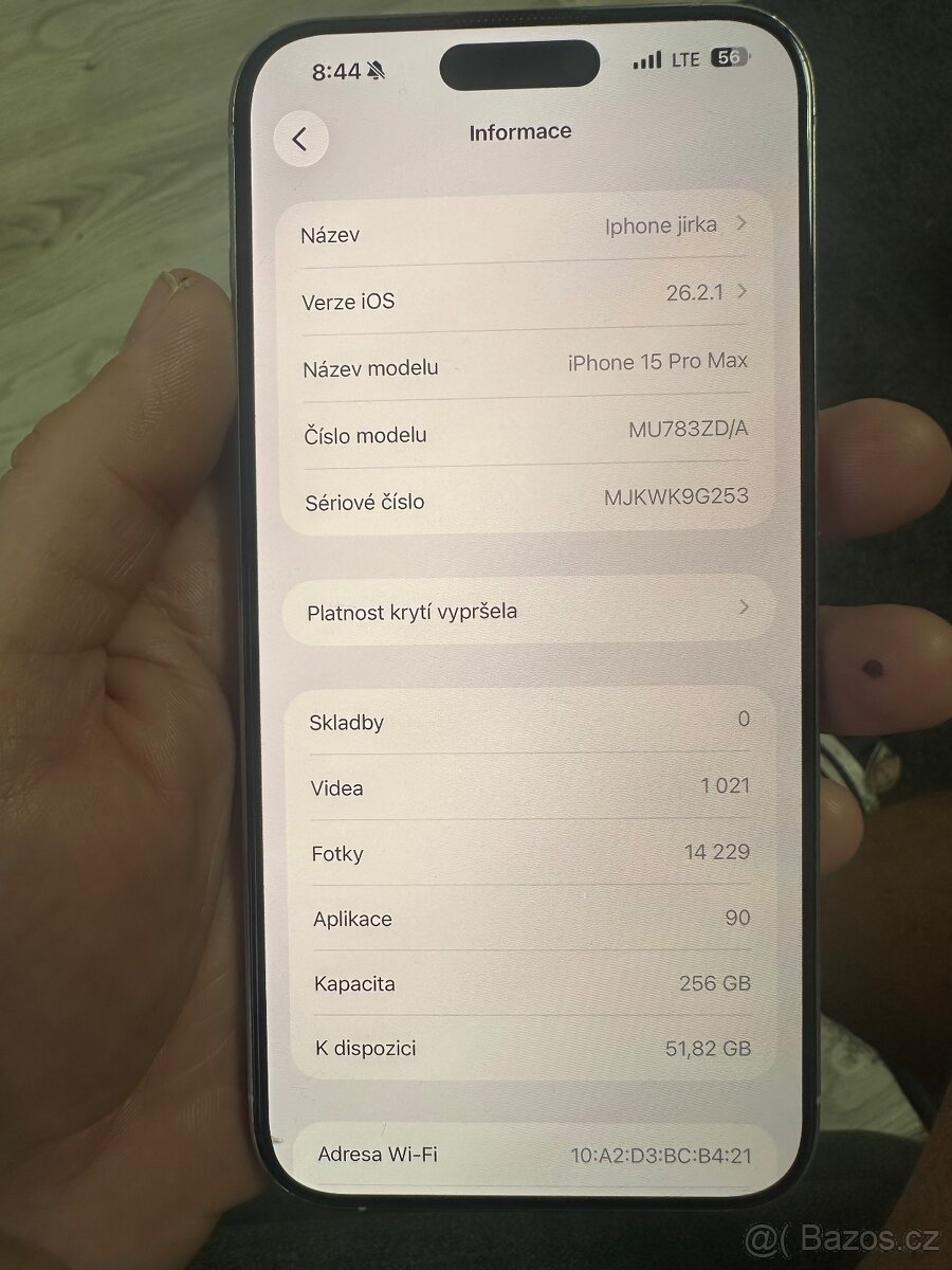 iPhone 15 Pro Max 256gb stříbrný Titan - 16