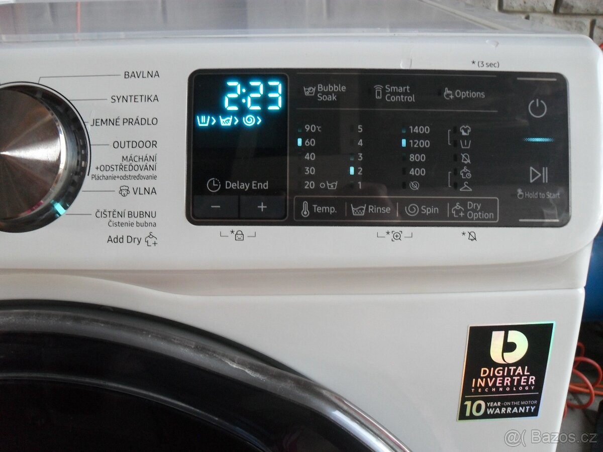 PRAČKA SE SUŠIČKOU SAMSUNG 9+5KG,APKA,DVÍŘKA ADDWASH, tř.A - 16