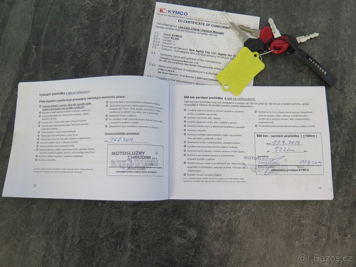 Kymco Agility 16+ 125, plexi, kufr - 16