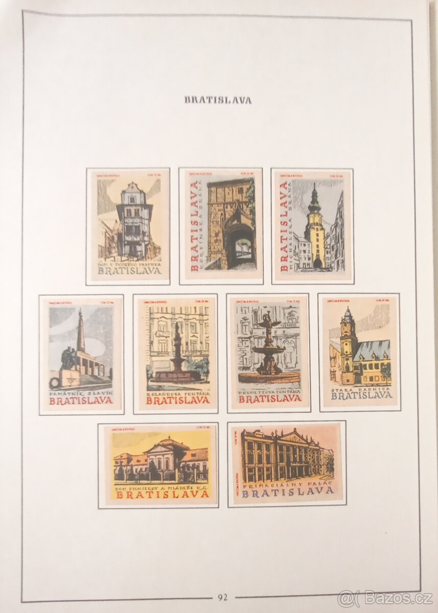 Album 363 zápalkových nálepek Slovensko 1961–1963 - 16