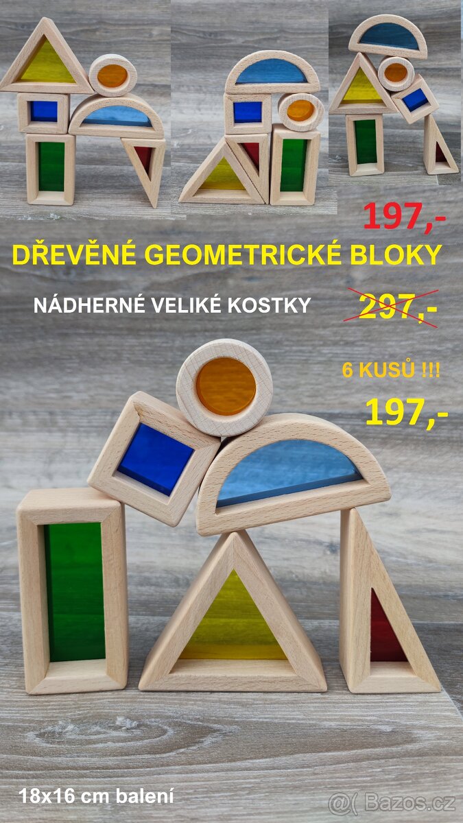 Nové dřevěné montessori hry a hračky - 16
