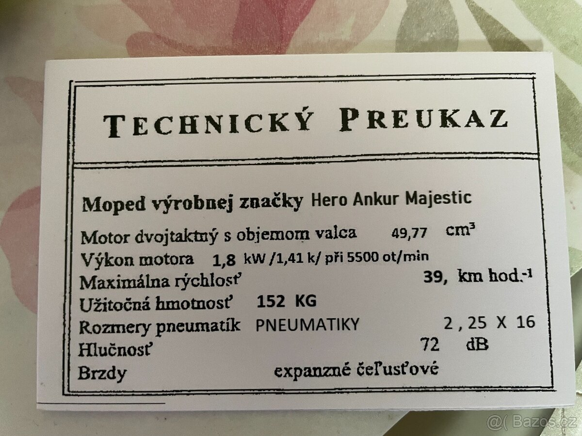 Kartičky na moped na predaj - 16