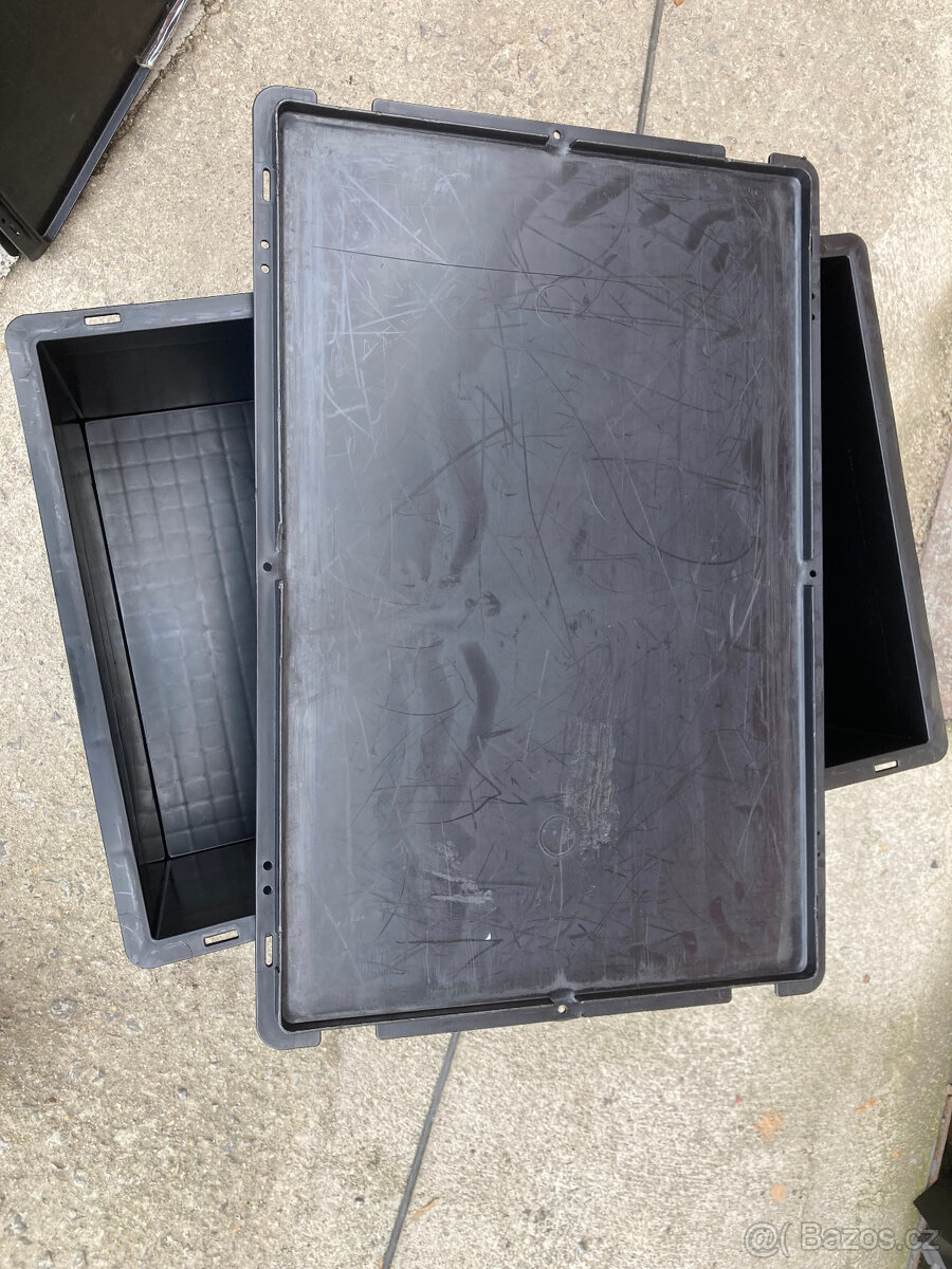 Ukládací box plastový, přepravka s víkem KLT 4622 za 200 kč - 16