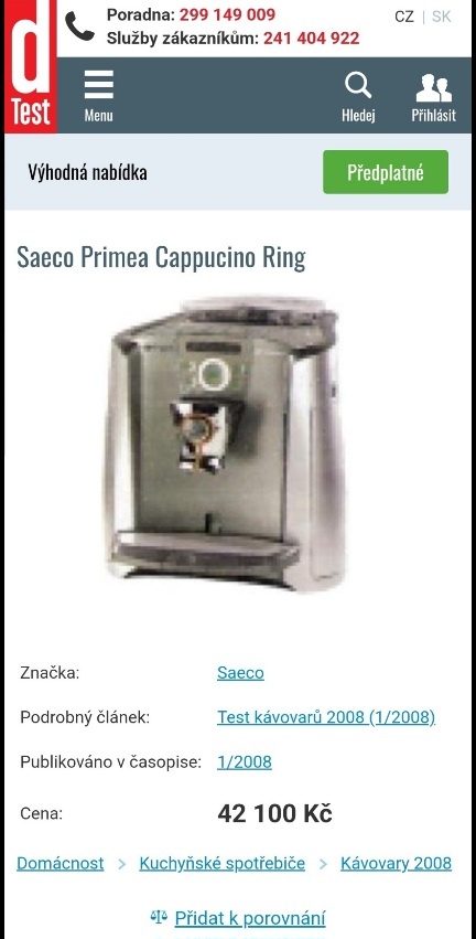 Kávovar Saeco plnoautomatický - 16