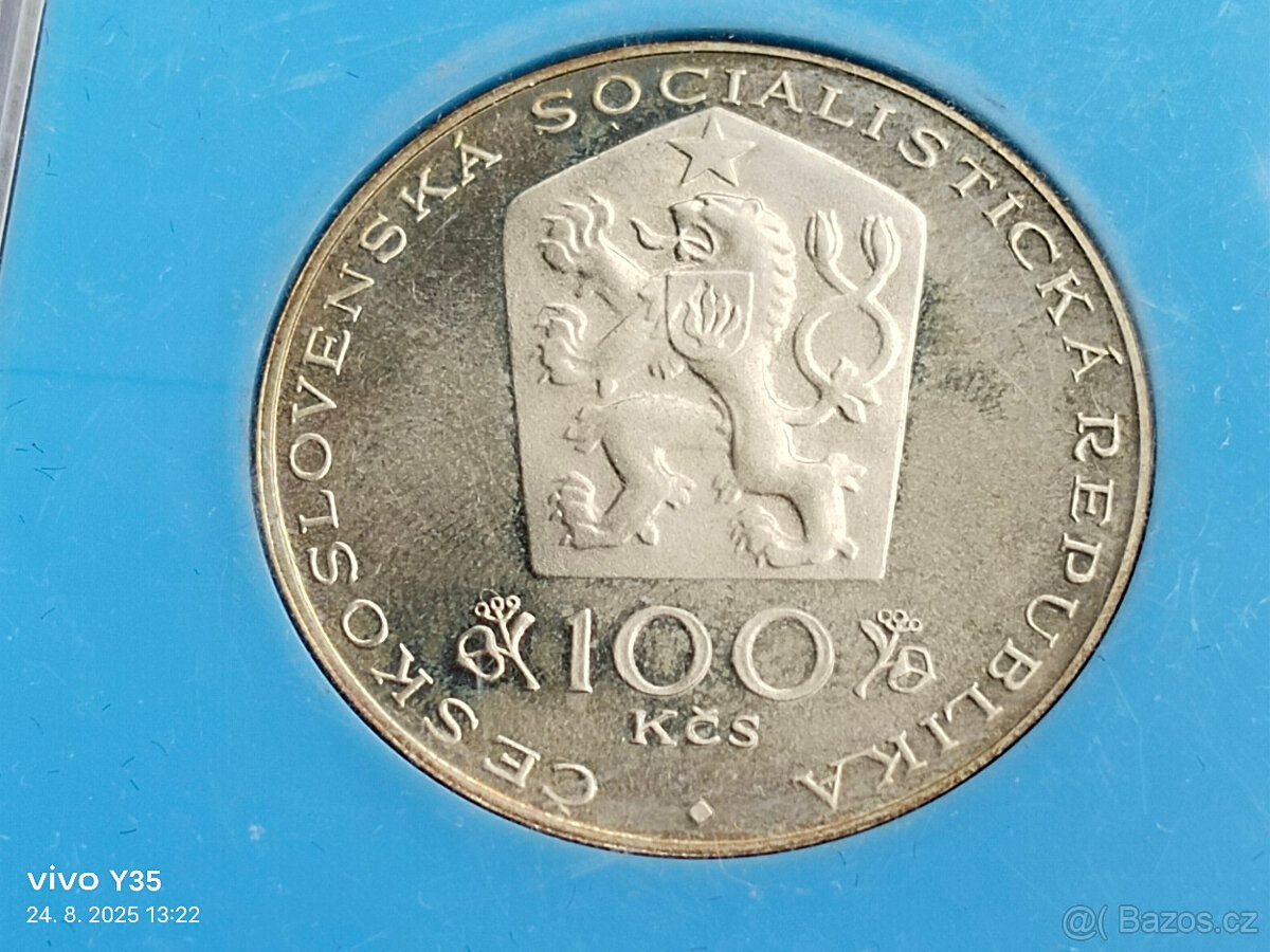 7x PROOF stříbrná pamětní mince Československo - 16