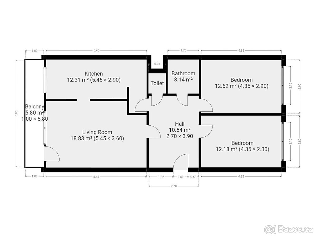Pronájem bytu 3+1, Malenická - Chodov - 16