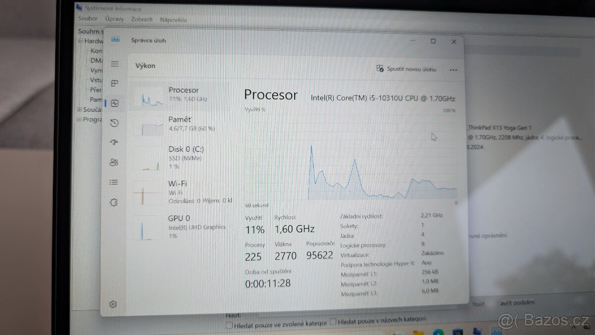 Lenovo Thinkpad X13 Yoga Gen 1 - dotykový - 16