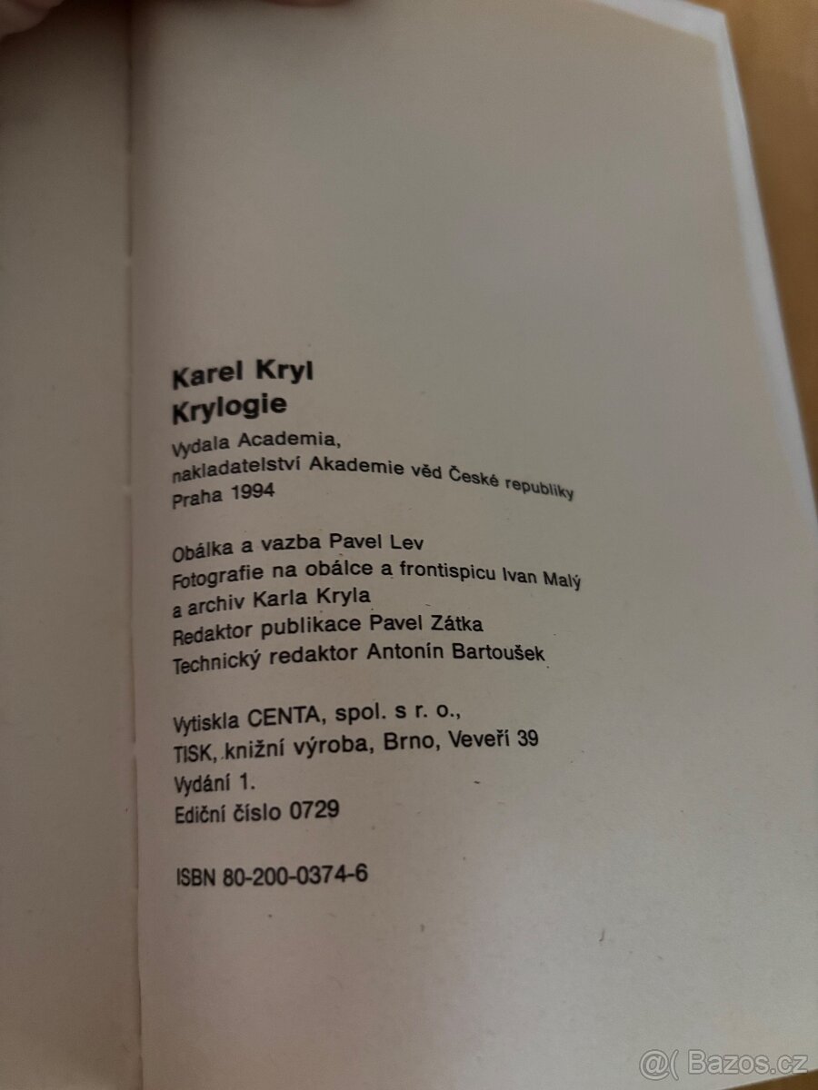 Karel Kryl Spisy - Texty písní, Básně, Krylogie - 16