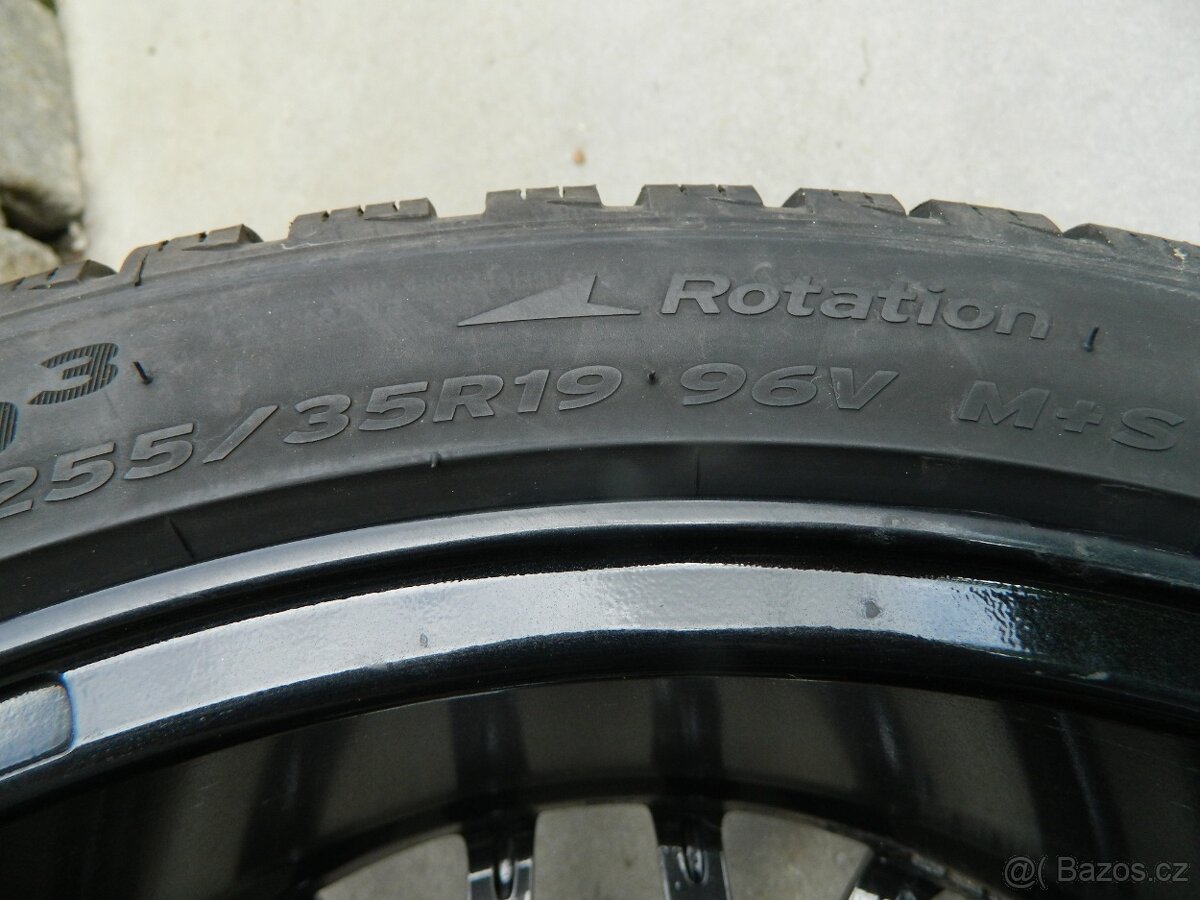 alu kola 5x112 +zimní pneu 7,5mm r19 Audi S5 - 16