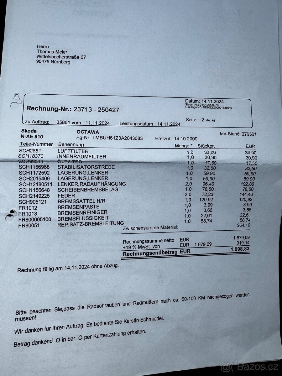 Škoda Octavia 2 RS facelift ( investice 5000€ ) - 16