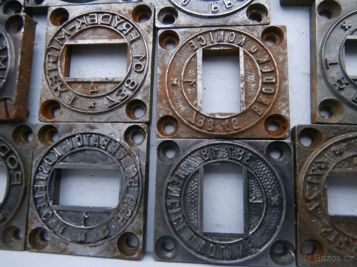 Prodám starší česká poštovní razítka - torza kus za 300 kč - 16