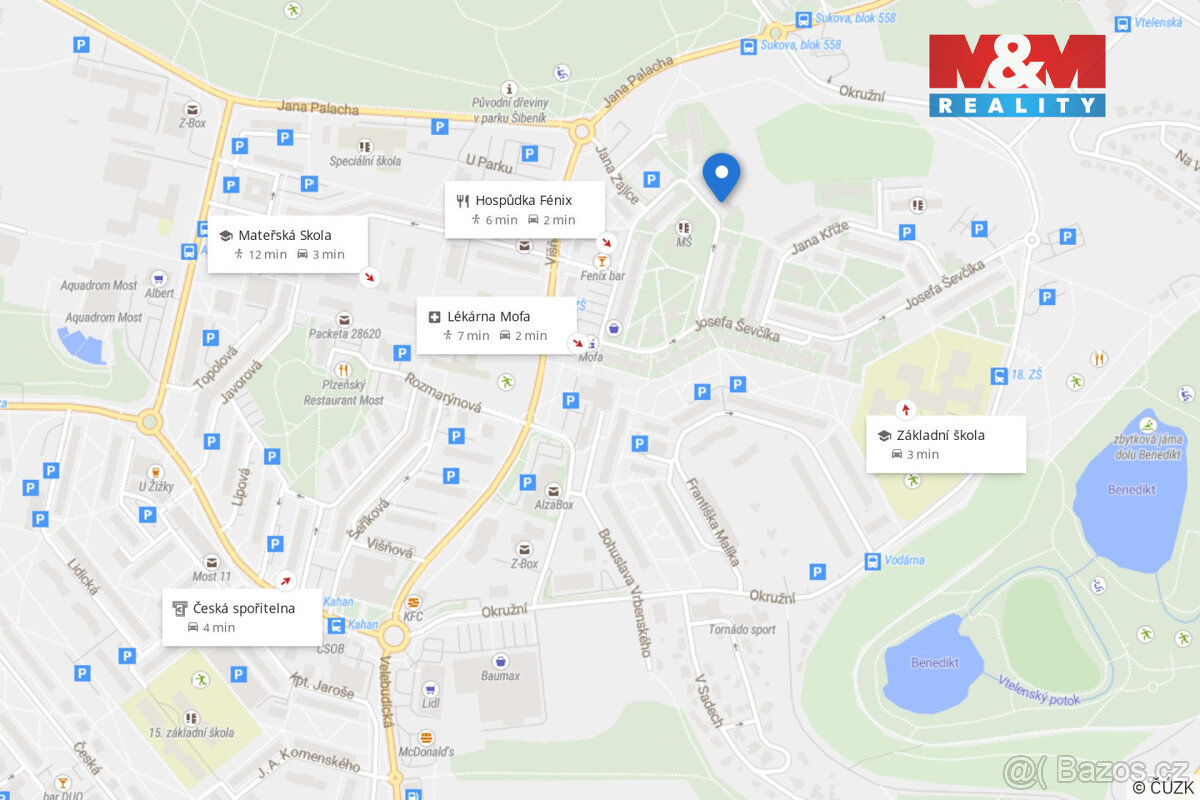 Prodej bytu 3+1, 55 m², Most, ul. Komořanská - 16