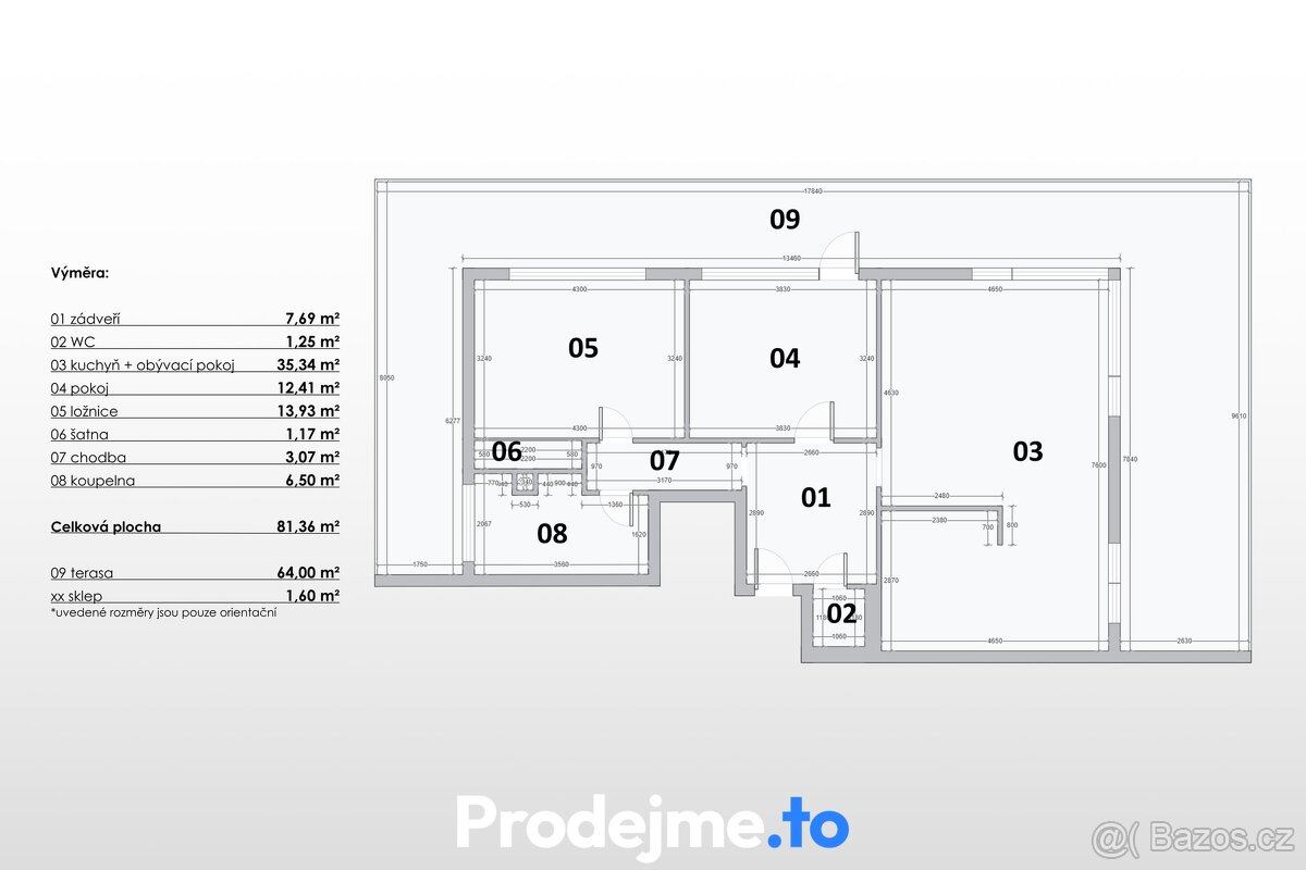 Prodej bytu 3+kk, 151 m2- Za Plovárnou, Znojmo, ev.č. 100098 - 16