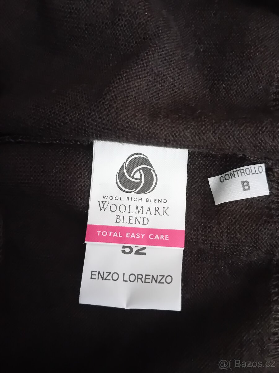 Enzo Lorenzo pánská úpletová vesta vel. L/XL vlna nová - 16