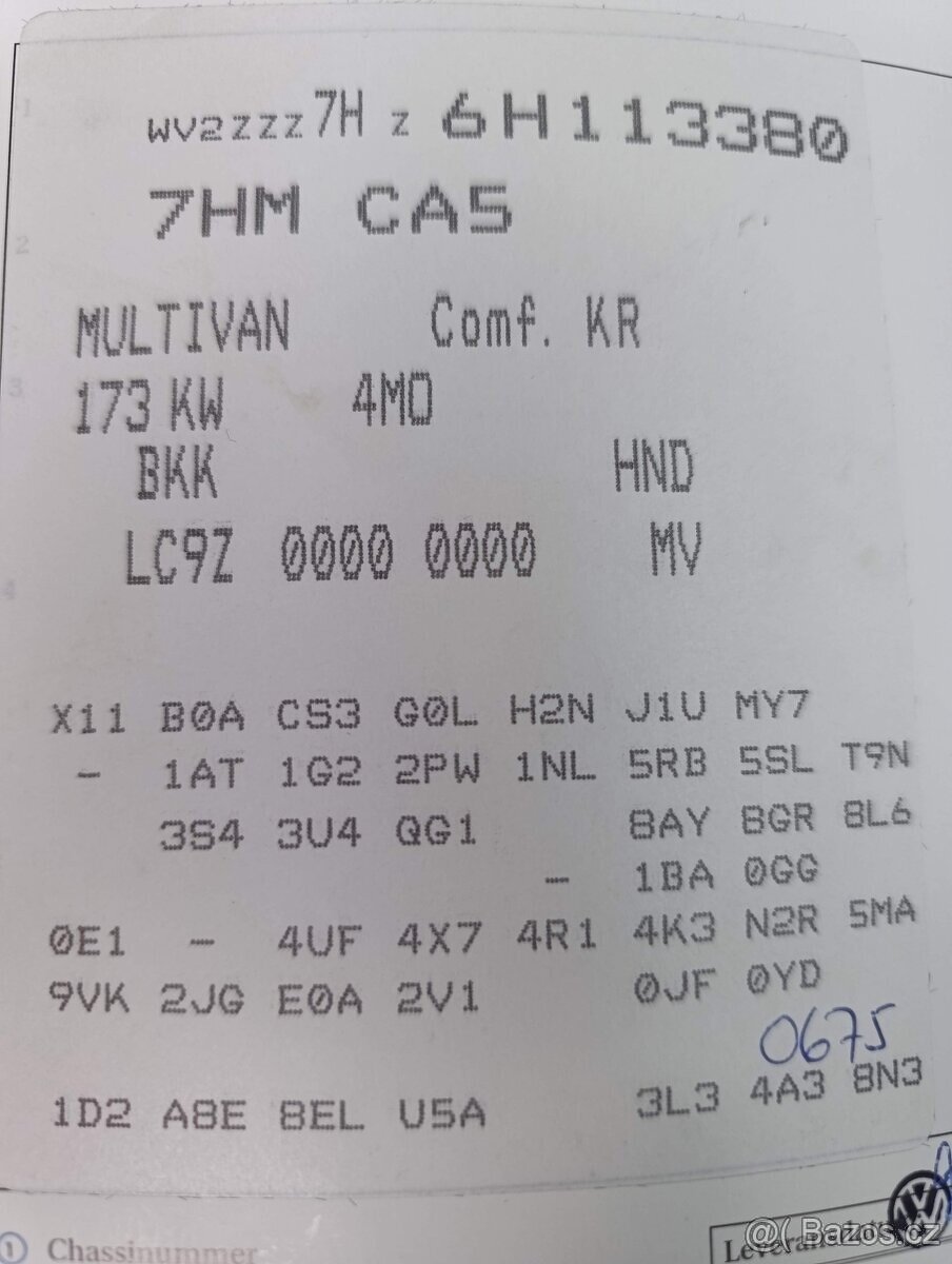 VW Multivan 3.2 V6 - 173kw - 4Motion - Benzin - 16