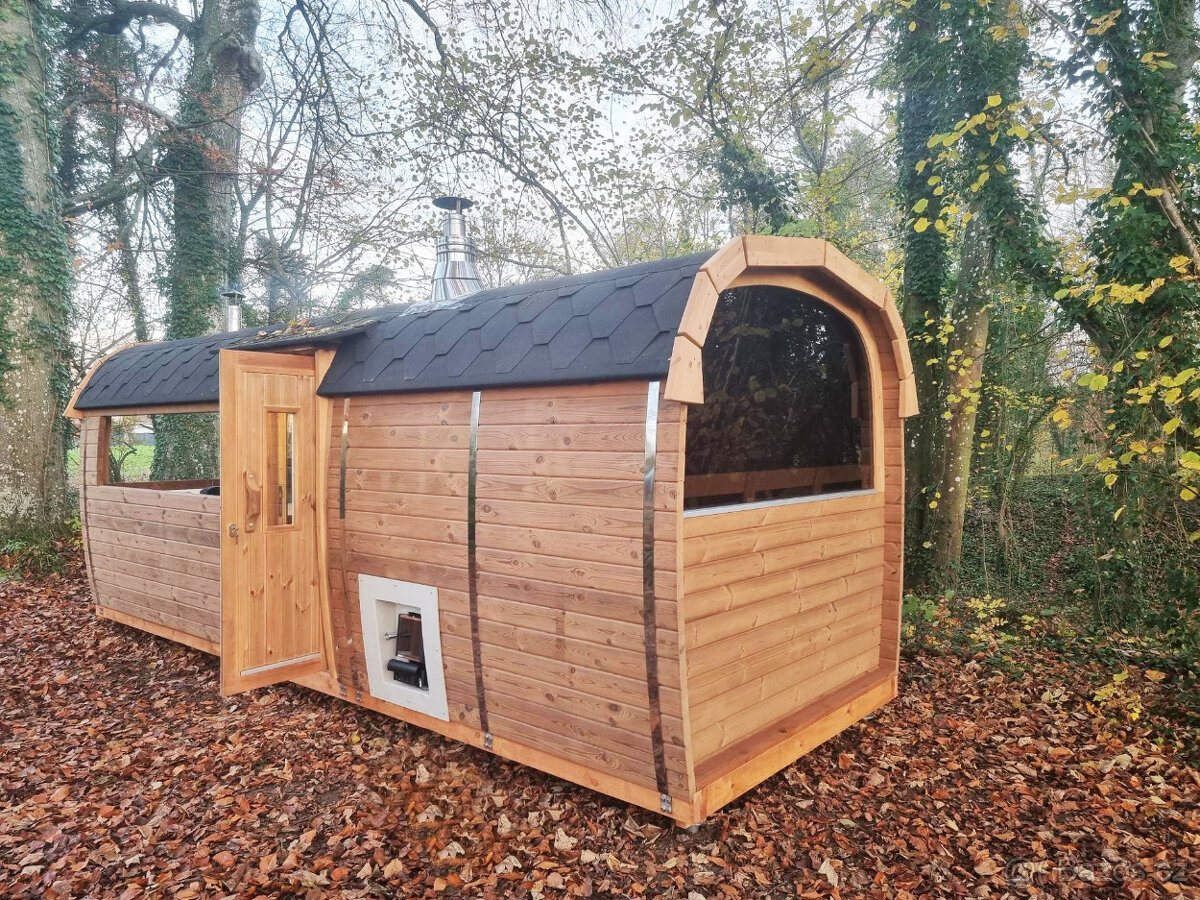 Sauna Marivox, venkovní finská sauna, barelová sauna - 16