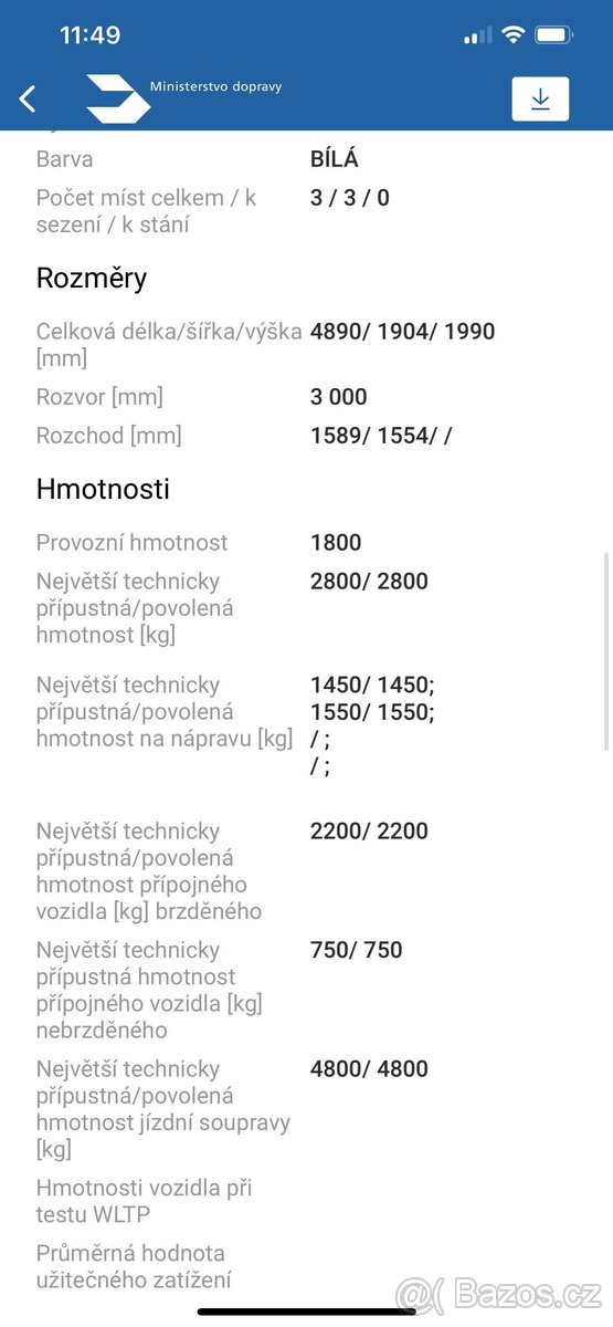 Prodám Volkswagen Transporter T5 - 16