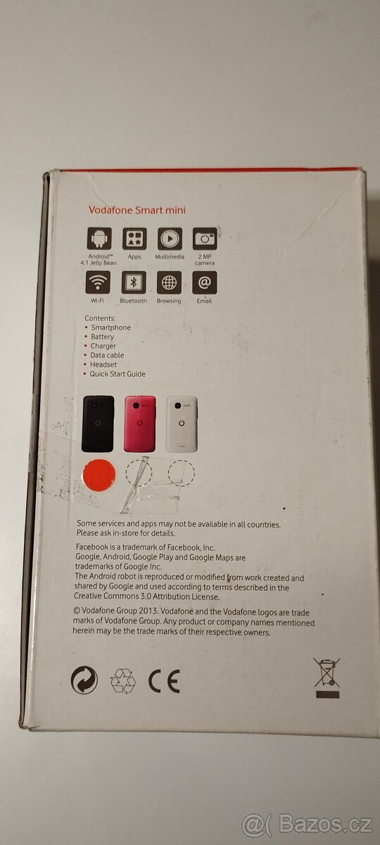 Prodám mobil Vodafone Smart Mini - 16