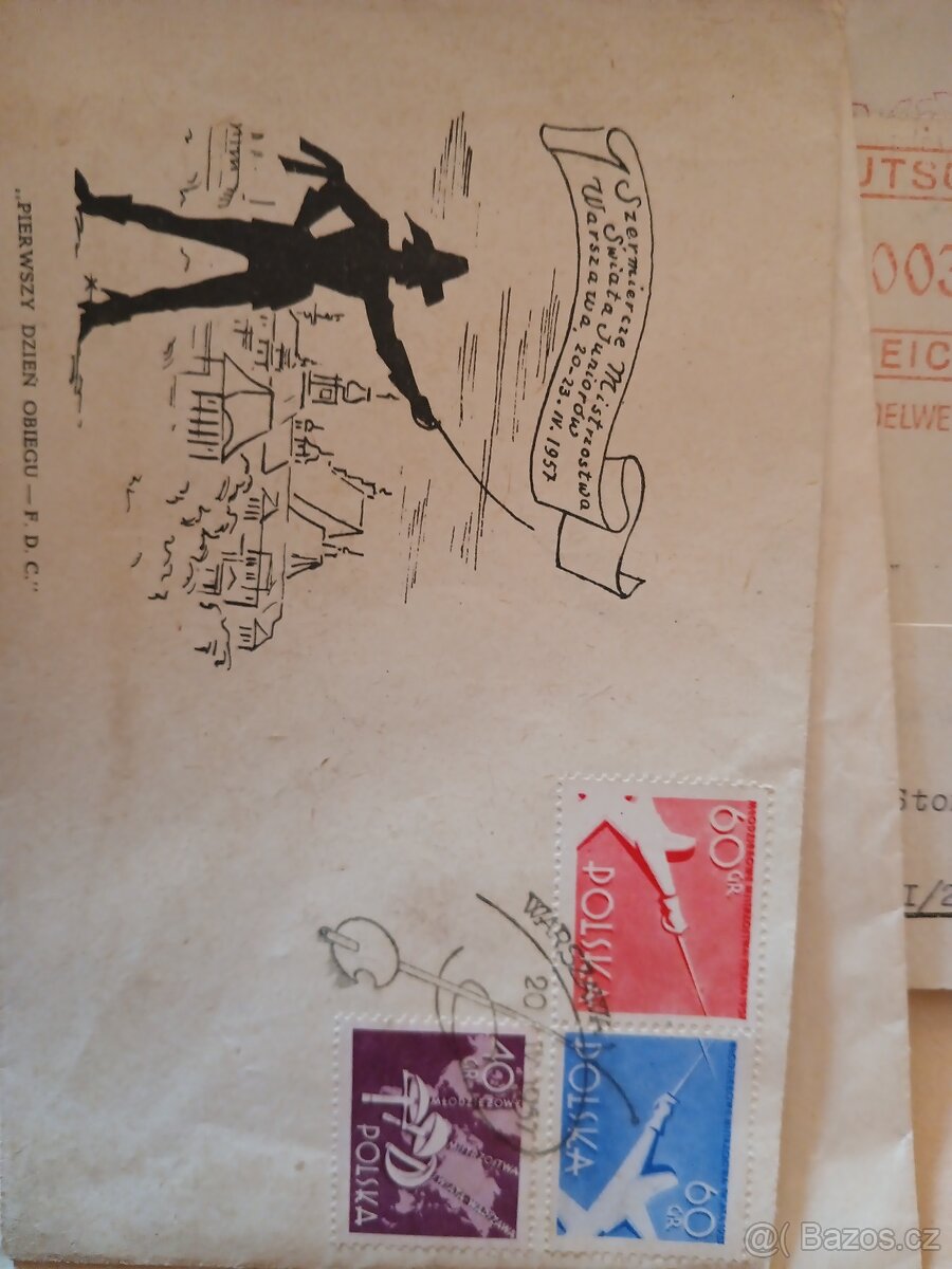 Různé dokumenty, známky, pohlednice. - 16