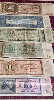 Konvolut protektorátních bankovek 5,- až 5oo,-Koru - 16