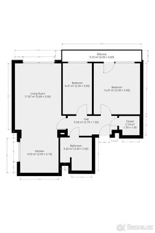 Pronájem bytu 3+kk, Churáňovská, Smíchov, 22400 Kč/měs, 64 m - 16