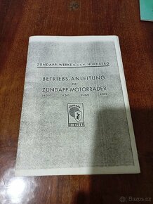 Zündapp K800, KS 601, K 500 atd - seznamy dílů, návody atd - 16