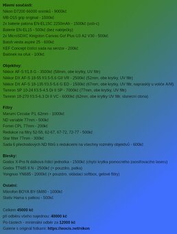 Zrcadlovka Nikon D7200 a hromada příslušenství - 16