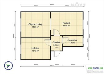 Pronájem byt 2+1, 49㎡ - 16