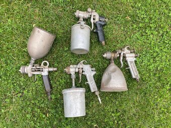 stříkací pistole malířská lakýrnická pistole stará - 16