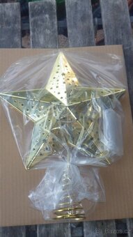 Vánoční dekorace hvězda stromek ozdoby - 16