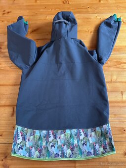 Softshell komplet tmavě šedý- stromy - 16
