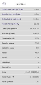 Prodám elektrokoloběžku Sencor S30, TOP stav - 16