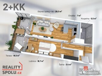 Prodej, byty/2+kk, 82 m2, Metodějova 3120/6, 61200 Brno, Brn - 16